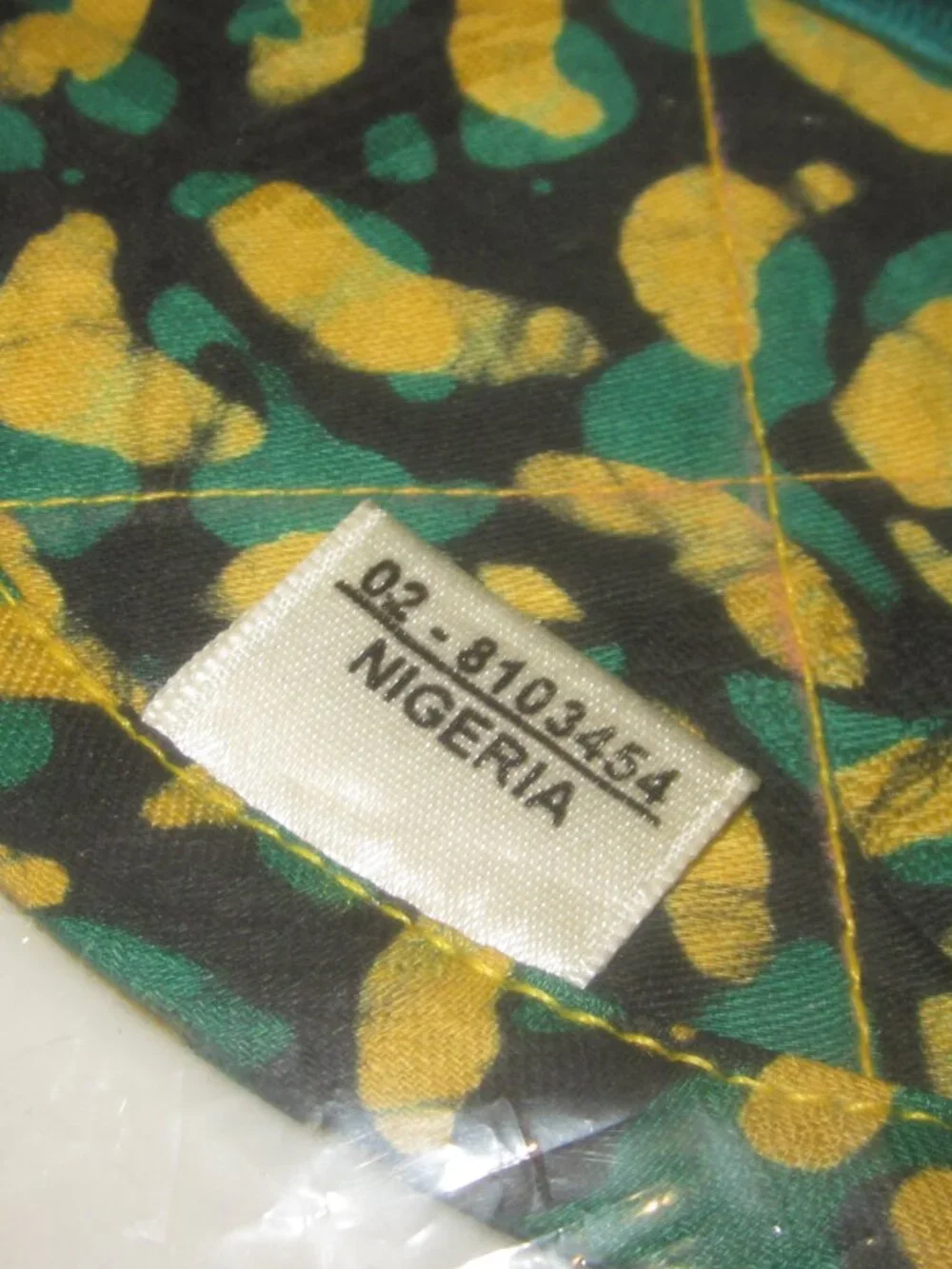 Placemats & Napkins from Nigeria Green & Gold